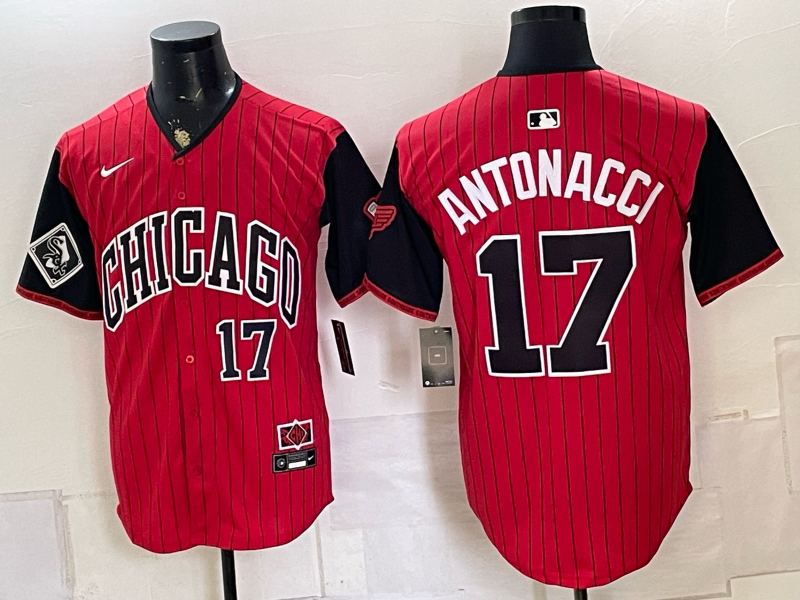 Men 2026 Chicago White Sox #17 Antonacci red Game Nike MLB Jersey 080802->chicago white sox->MLB Jersey